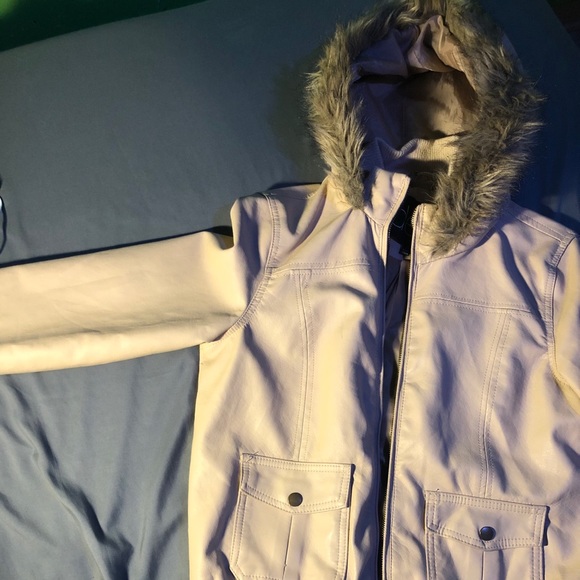 “deb” beige faux leather jacket - Picture 2 of 4